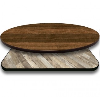 Square Round Rectangle Laminate and Rubber T-Mold Edge Commercial Restaurant Hospitality Healthcare Assisted Living Dining Table Top Made in USA